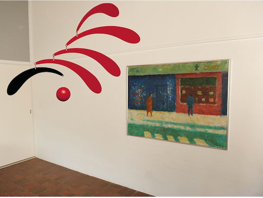 Flensted Mobiles Kinder Dekoratives Zimmermobil Rot Sanfter Rhythmus 30εκ.