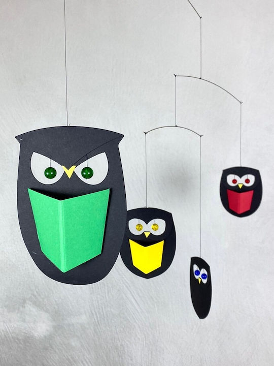 Flensted Mobiles Kids Room Decorative Mobile Animals Wise Owls 45εκ.