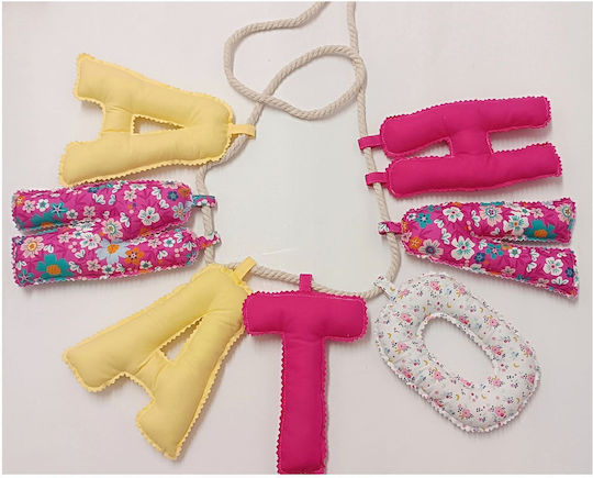 Magnolia Handmade Kinder Dekoratives Banner aus Stoff