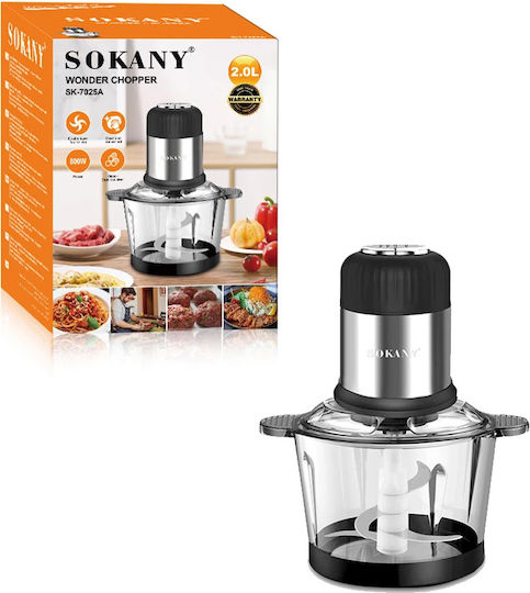 Μπλέντερ 4 Λεπίδων Πολυκόπτης Multi 800W με Δοχείο 2lt Inox