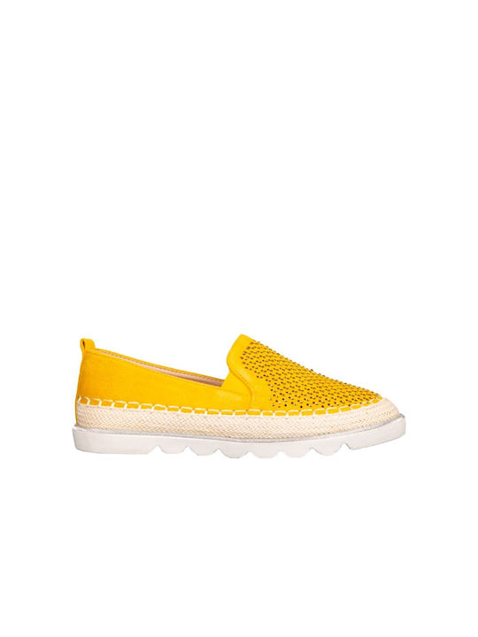 Espadrile Dama În Culoare Galbenă