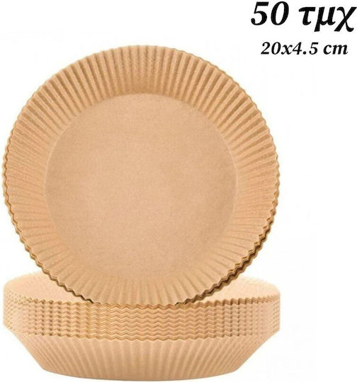 Non-Stick Baking Papers for Air Fryer 16x16cm 50 Pieces
