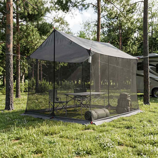 vidaXL Camping Tent Grey 270cm