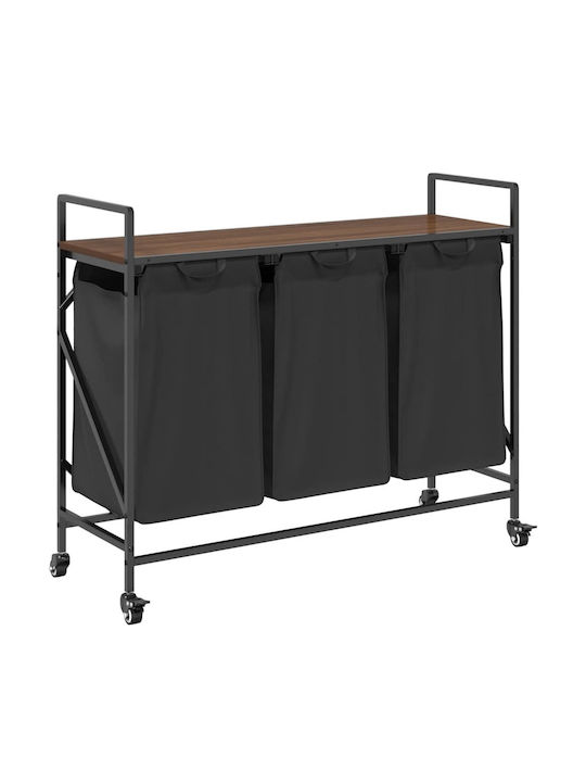 vidaXL vidaXL Stoff Wäschekorb Braun
