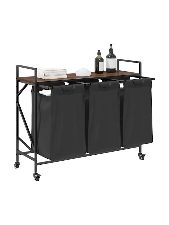 vidaXL vidaXL Stoff Wäschekorb Braun