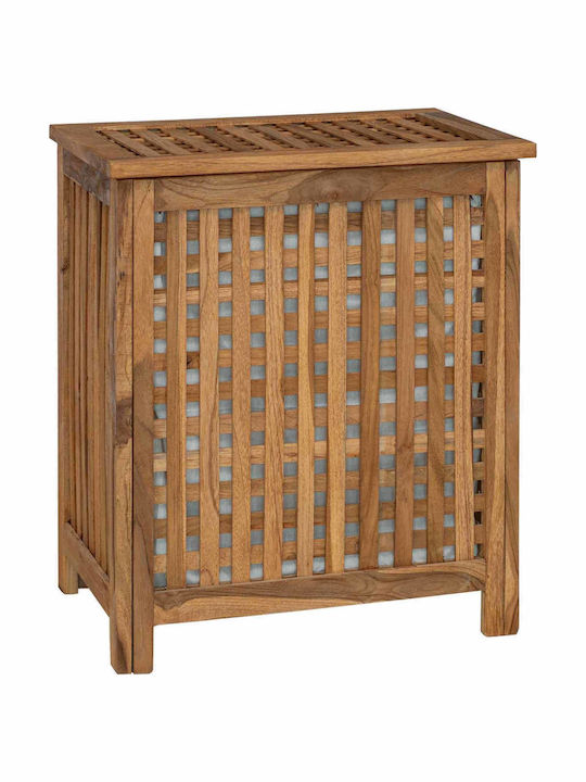 vidaXL vidaXL Wooden Laundry Basket Set with Cap 50x35x60cm Brown