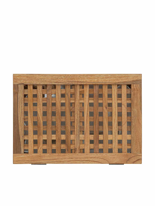 vidaXL vidaXL Wooden Laundry Basket Set with Cap 50x35x60cm Brown
