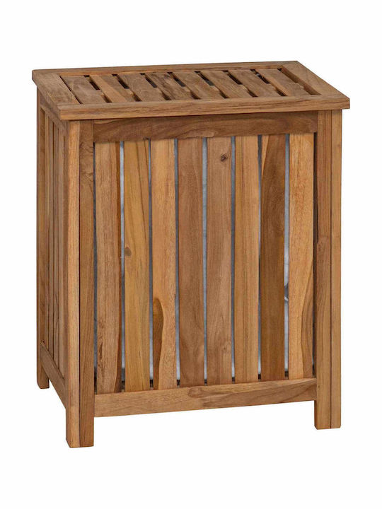 vidaXL Σετ Καλάθια Απλύτων Ξύλινα με Καπάκι 50x35x60cm Καφέ