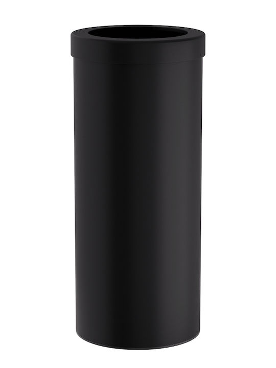 Pam & Co Metallic Laundry Basket 30lt 25x25x57cm Black