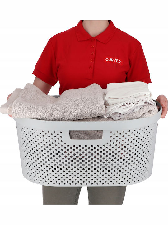 Curver Infinity Καλάθι Απλύτων Πλαστικό 40lt 59x38x27cm Γκρι