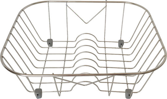 Sanitec Νο 13 Στραγγιστήρι Γούρνας Inox Ασημί 37x33x12cm