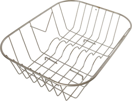 Sanitec Νο 13 Στραγγιστήρι Γούρνας Inox Ασημί 37x33x12cm