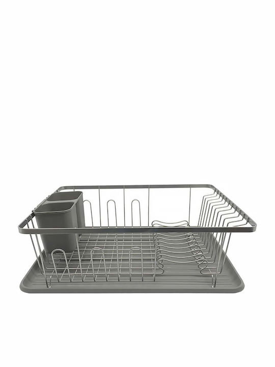Ankor Στραγγιστήρι Νεροχύτη Μεταλλικό Γκρι 43x32x14.5cm