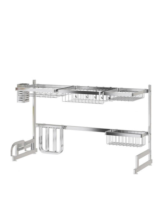 Zokura Στραγγιστήρι Νεροχύτη Inox Γκρι 85x32x52cm
