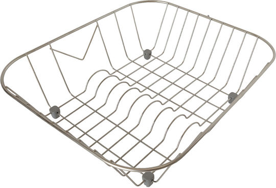 Sanitec No 9 Geschirrabtropfer Abtropfgitter Inox Silbern 32x40cm