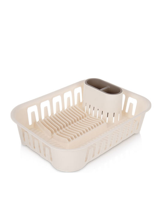 Orion Στραγγιστήρι Νεροχύτη Πλαστικό Καφέ 39x29x11cm