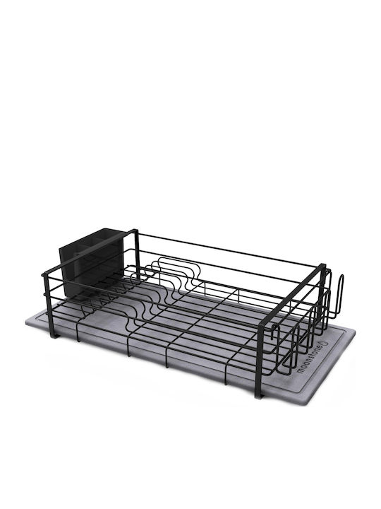 Moonstone Moonstone Geschirrabtropfer Metallisch Grau 60x29x14cm