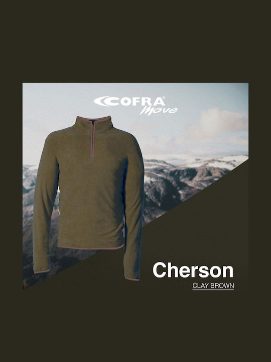 Φούτερ Fleece Εργασίας Cherson Clay Brown Cofra