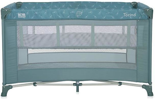 Lorelli Torino Παρκοκρέβατο 2 Επιπέδων με Στρώμα Arctic Floral 127x68cm
