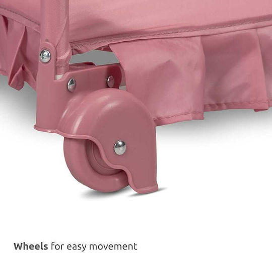Lorelli Magic Sleep Laufstall 2 Ebenen mit Matratze Rosa
