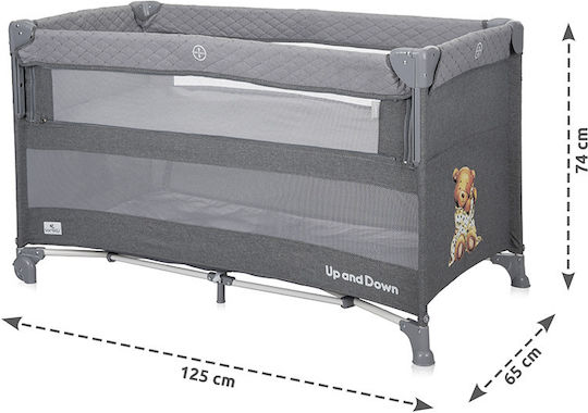 Lorelli Up & Down Flying Friends Playpen 2 Levels Beige 125x65cm