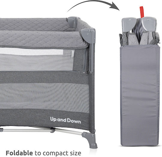 Lorelli Up & Down Flying Friends Playpen 2 Levels Beige 125x65cm