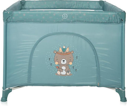 Lorelli Arctic Indian Loc de joacă cu Saltea Albastru 100x100cm