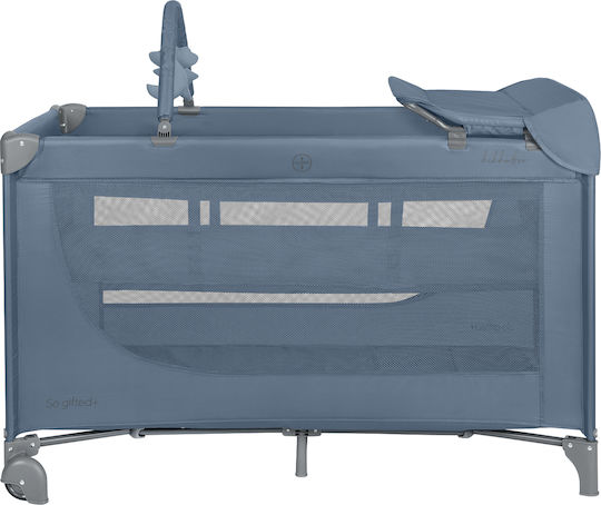 Kikka Boo So Gifted Plus Playpen 2 Levels With Changing Table & Mattress Blue 65x125cm