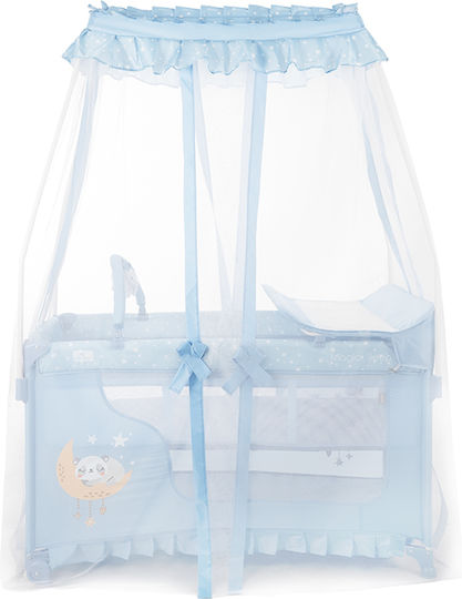 Lorelli Magic Sleep Baby Playpen 2 Levels with Mattress Blue 68x127cm