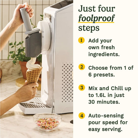 Cuisinart Mașină de Înghețată 1.6l Albă