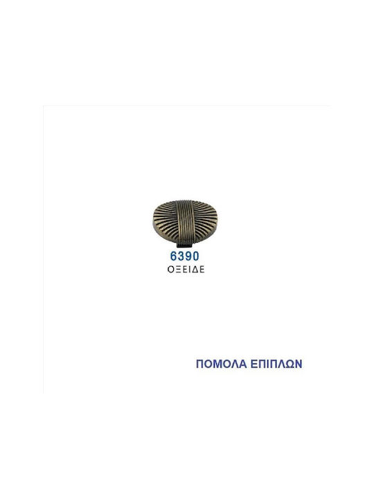 Import Hellas 6390 Antique Knob Furniture made of Metallic in Bronze Color 30mm (Center Distance 35mm) 6390 1pcs