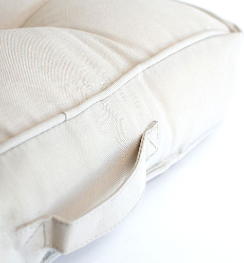 Ravelia Μαξιλάρα Δαπέδου Beige 60x60εκ.