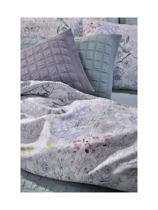 Down Town Home Decorative Pillow Case 1186 Made of 100% Cotton Gray 40x60cm