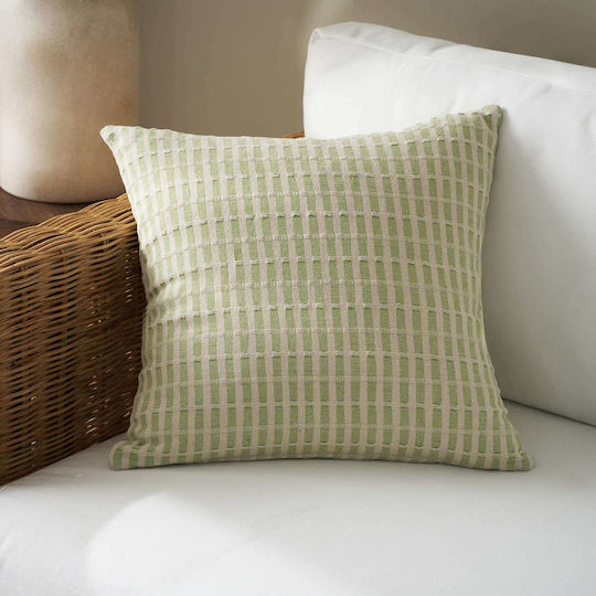 Gofis Home Decorative Pillow Case Elysia from 100% Cotton Garden Green 43x43cm