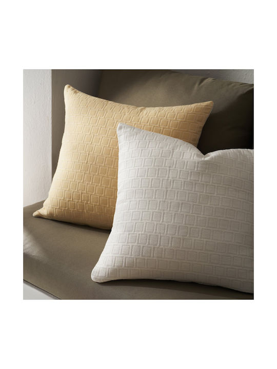 Gofis Home Decorative Pillow Case Sun from 100% Cotton Sun Yellow 50x50cm