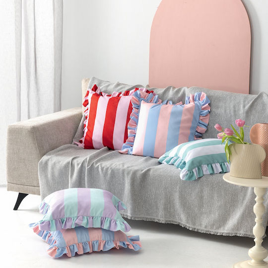 Palamaiki Multicolour Throw Pillow with Decorative Pillow Case 50x50cm