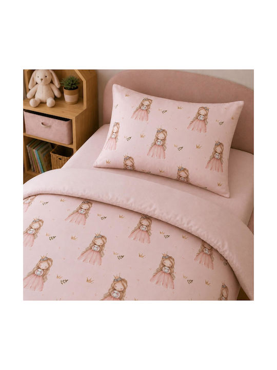 Astron Italy Set Kids Sheets Cotton Princess Princess 175x260cm 3 Pieces