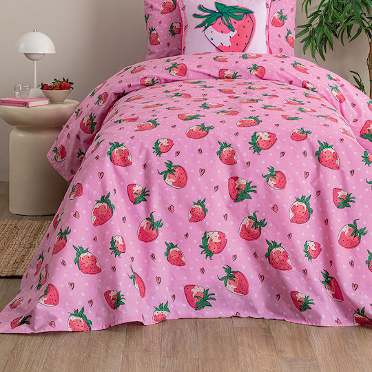 Palamaiki Kinderbettlaken Set Mit Gummizug Baumwolle Mk776 Rosa 170x260cm 3 Stück