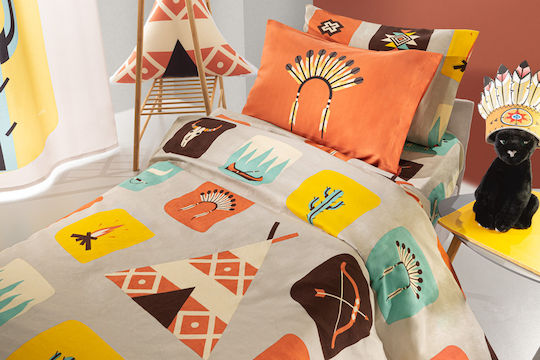 Saint Clair Sheet Set Single Cotton Indian 165x250cm 3pcs