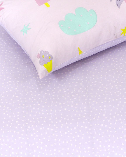 Kocoon Single Cotton Sheet Set Pink 160x260cm 3pcs