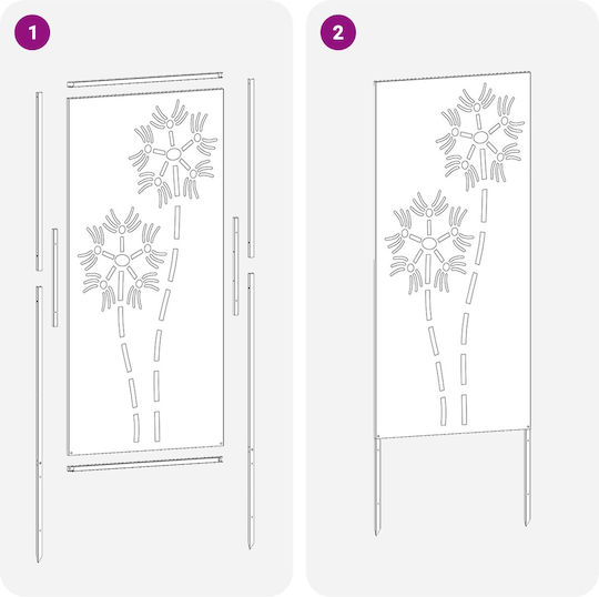 vidaXL Garden Decoration 50x1.7x140cm 876282