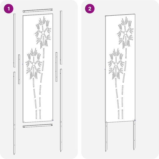vidaXL Garden Decoration 32x1.7x140cm 876210