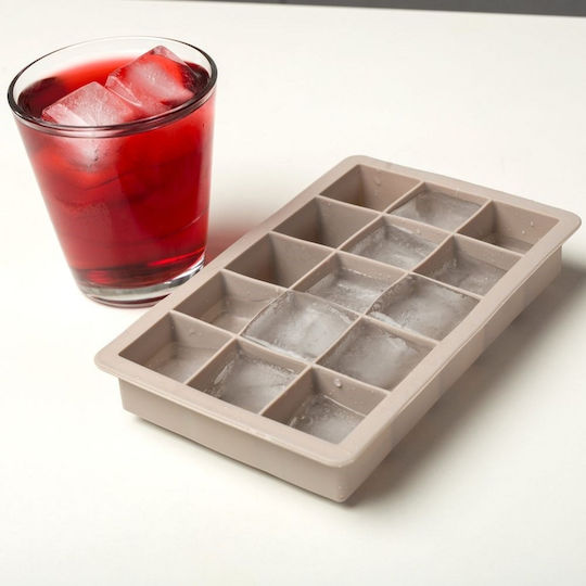 Nava Misty Ice Tray Cube Silicone 15 Slots Beige 10-111-050