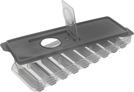 Orion Eiswürfelform Stab aus Silikon 9 Schlitze mit Deckel Transparent