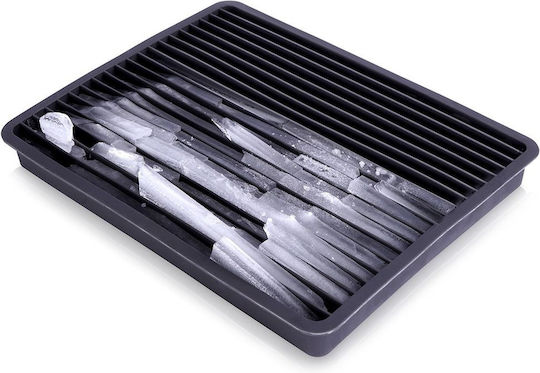 Excellent Houseware Παγοθήκη Ορθογώνια από Σιλικόνη Μαύρη 101001230