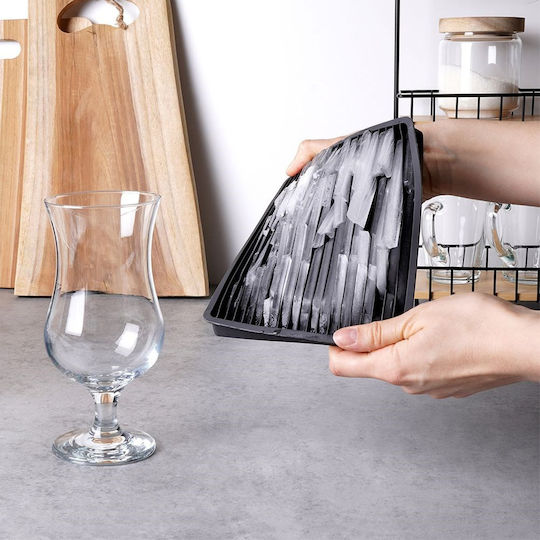 Excellent Houseware Παγοθήκη Ορθογώνια από Σιλικόνη Μαύρη 101001230