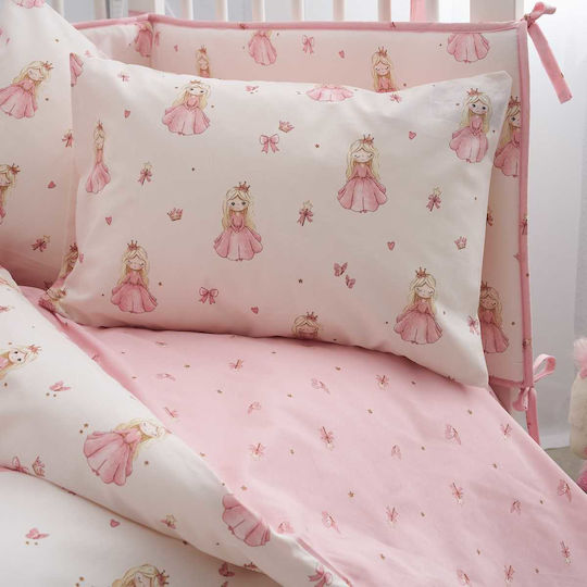 Vesta Home Baby Πάντα Πλεξούδα Εσωτερική Ροζ 40x195cm
