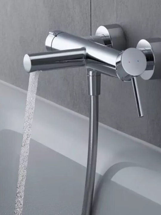 Duravit Αναμεικτική Μπαταρία Μπανιέρας Ασημί