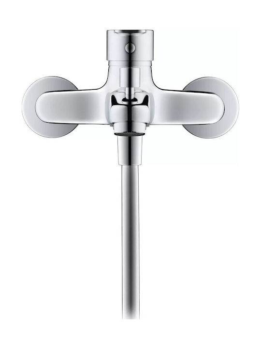 Duravit Миксер Батерия За Вана Сребриста