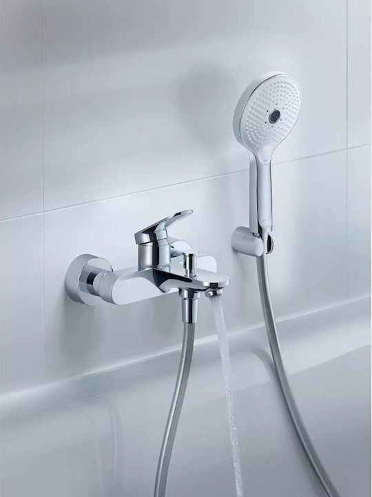 Duravit Αναμεικτική Μπαταρία Μπανιέρας Ασημί